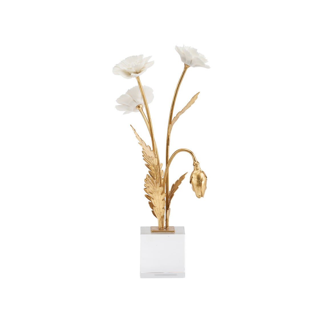Chelsea House Porcelain Poppie in Crystal Base