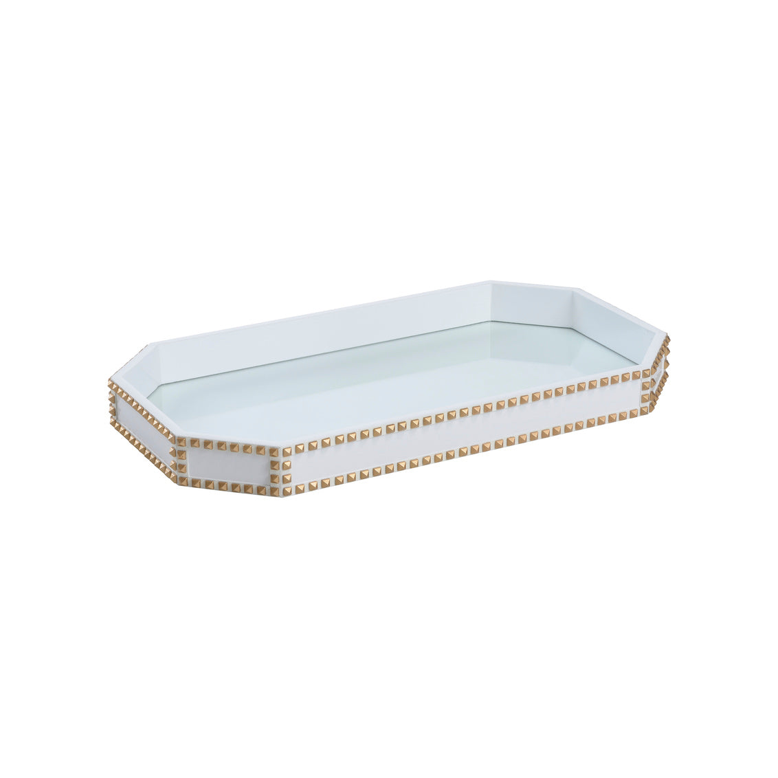 Chelsea House Chic Studded Tray - White