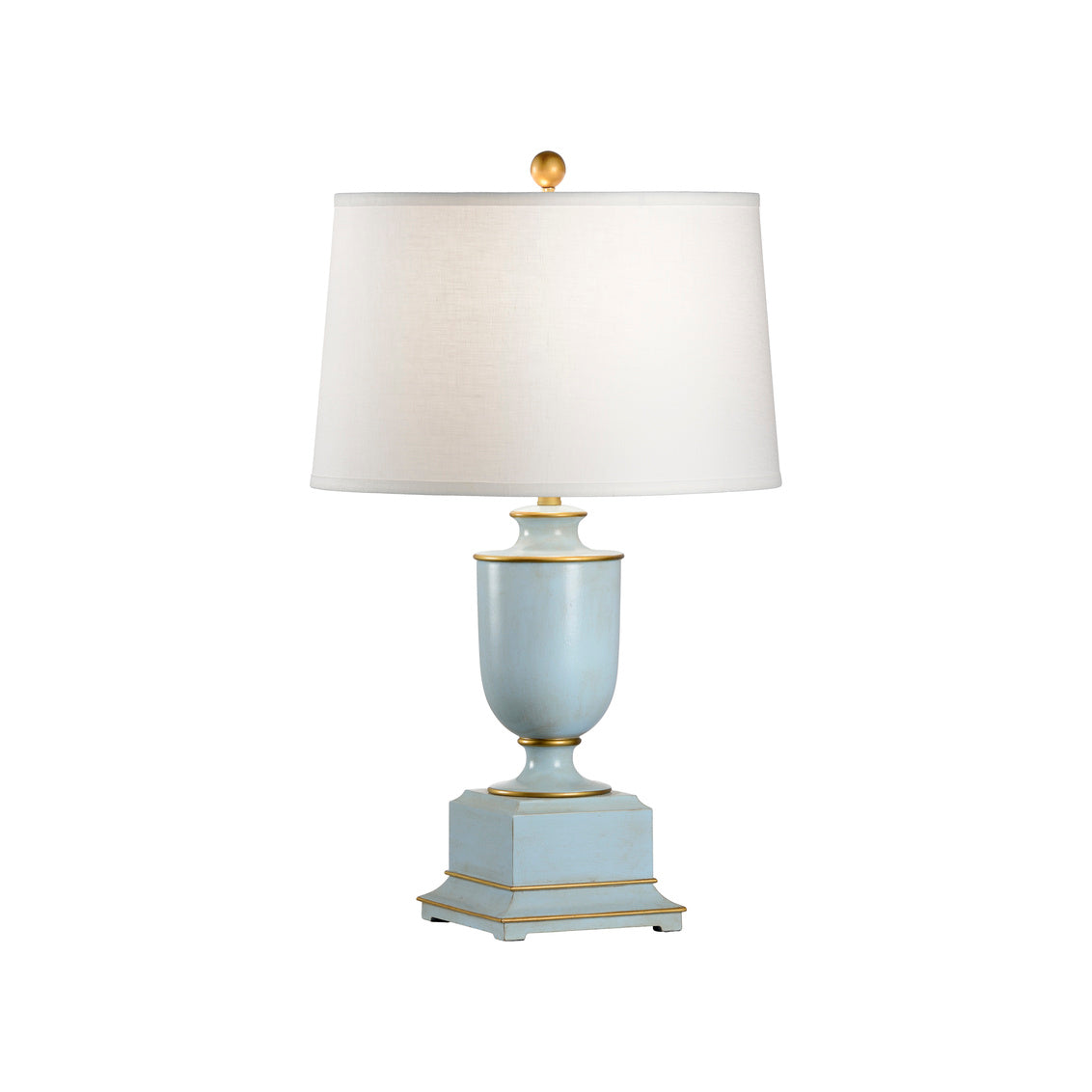 Wildwood Old Washed Urn Lamp - Blue
