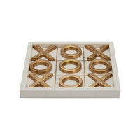 Chelsea House TIC TAC TOE-RESIN/GOLD METAL (BOX)