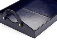 Chelsea House Leather Tray - Midnight Blue