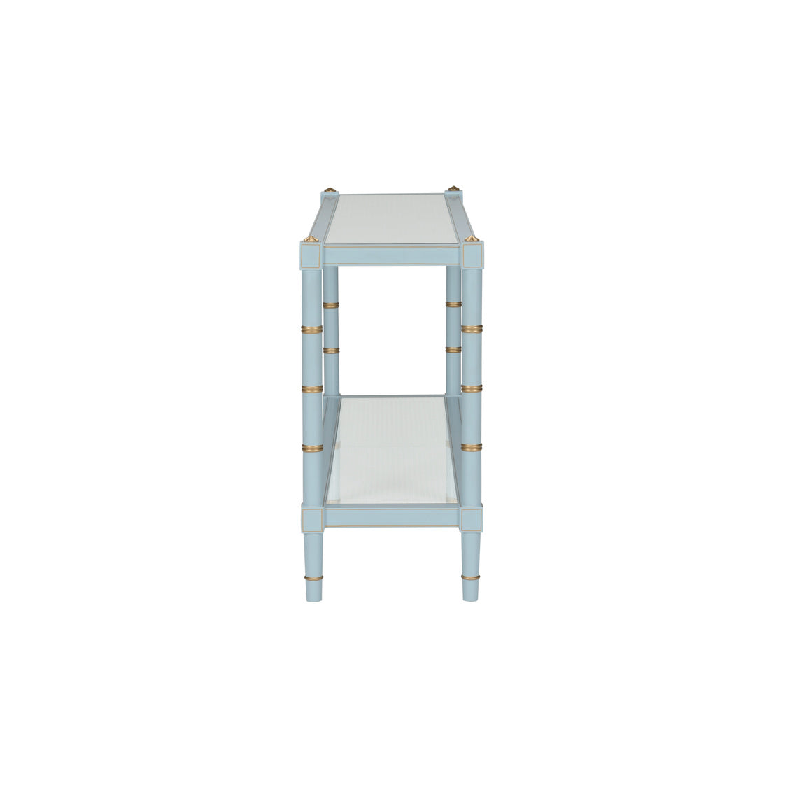 Chelsea House Conner Cane Console - Blue