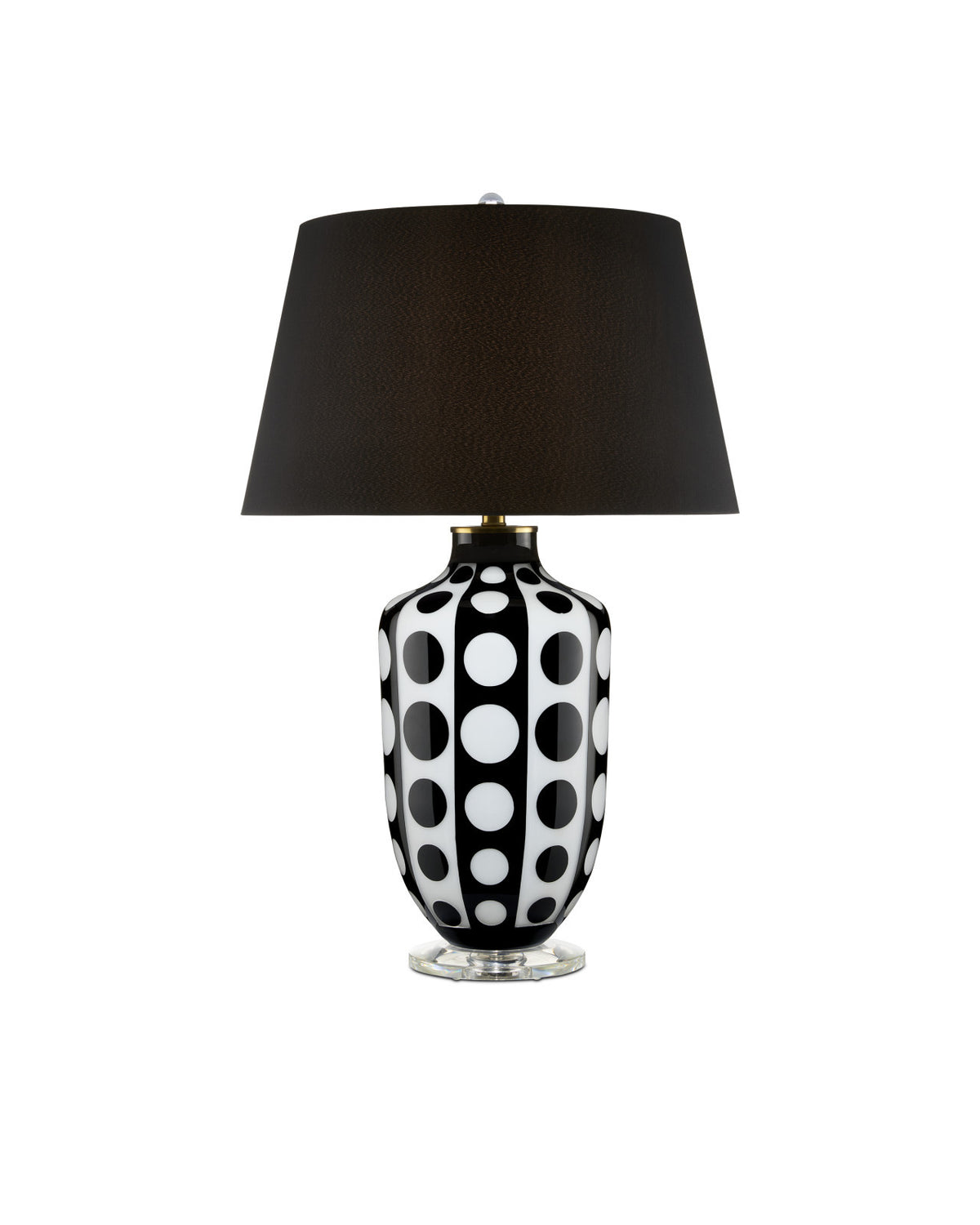 Currey and Company Cicero Black & White Table Lamp