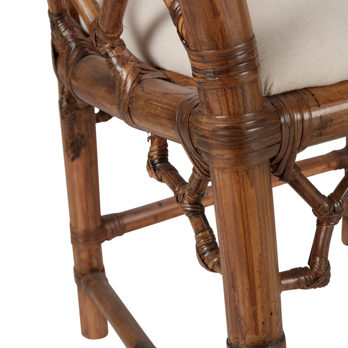 Chelsea House Chippendale Bamboo Arm Chair - Brown