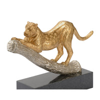 Wildwood Leopard On The Hunt - Gold