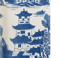 Chelsea House Square Blue And White Lamp