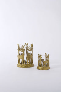Design Shop Deer Dance Votive 6"x 7.75"