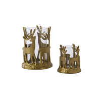 Design Shop Deer Dance Votive 6"x 7.75"