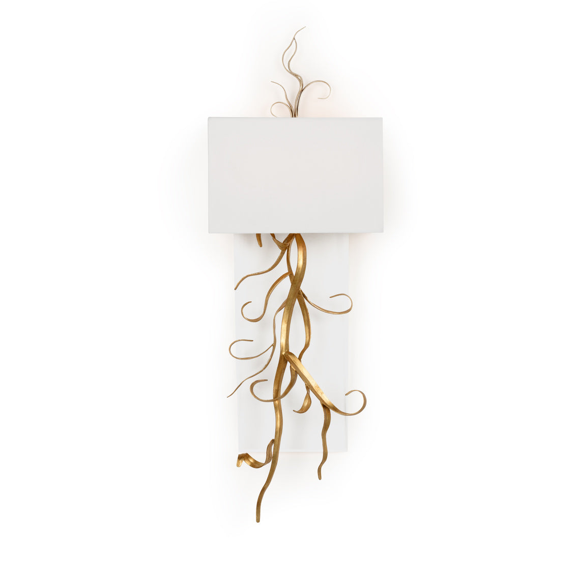 Chelsea House Curling Leaves Sconce w/ Acrylic