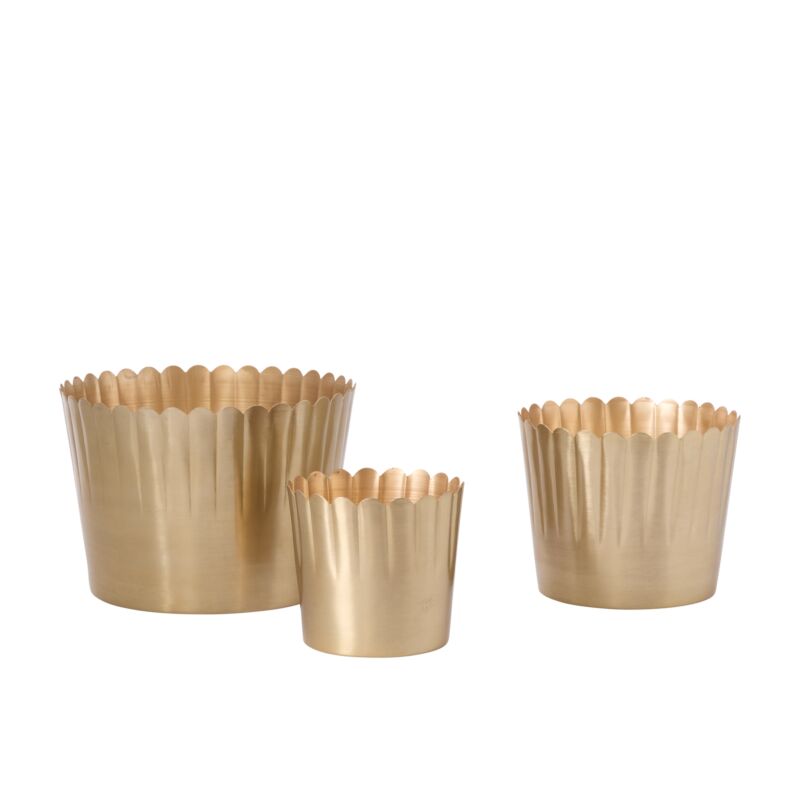 Design Shop Jacques Footed Pot 5.25"x 5.25", Set of 2