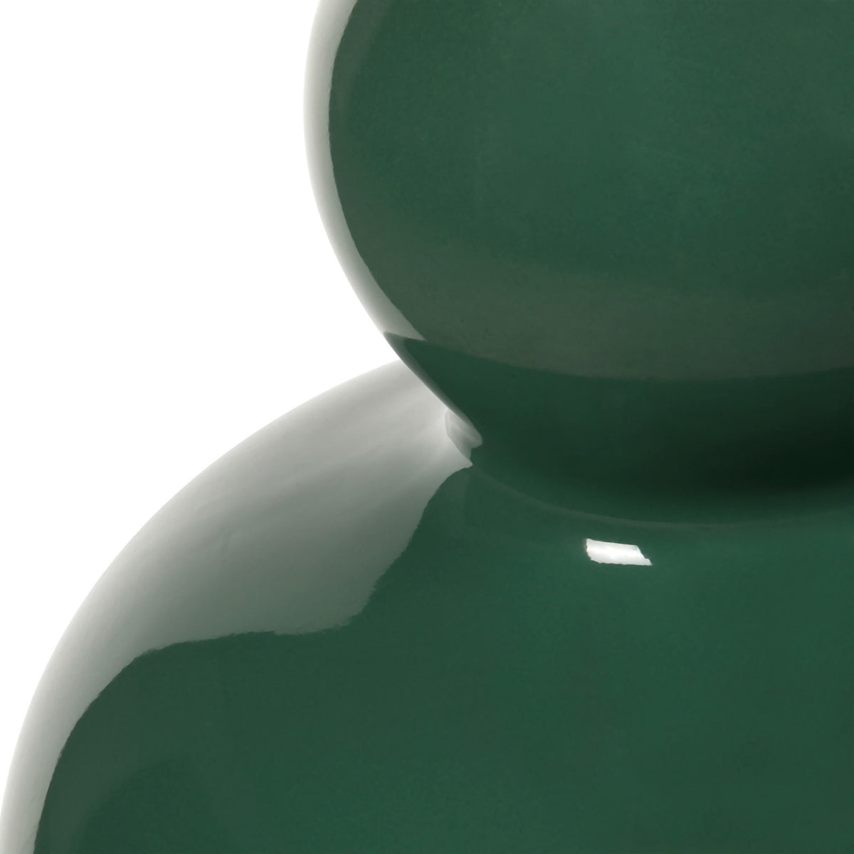 Villa & House Devon Lamp with Shade 17-inch White Linen, with Nickel, Emerald Green