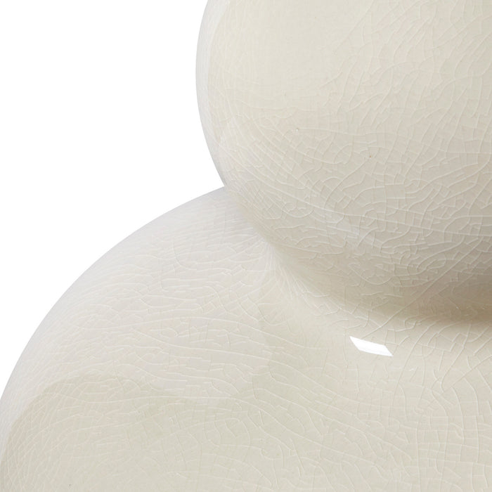 Villa & House Devon Lamp with Shade 17-inch White Linen, with Nickel, Sand Dollar