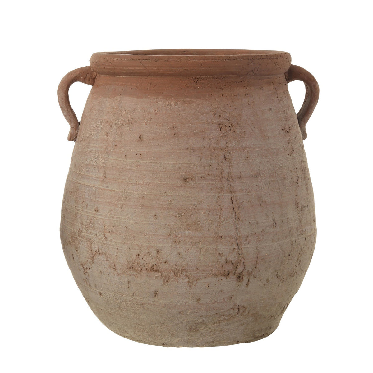 Design Shop Terracotta Urn with Whitewash Finish