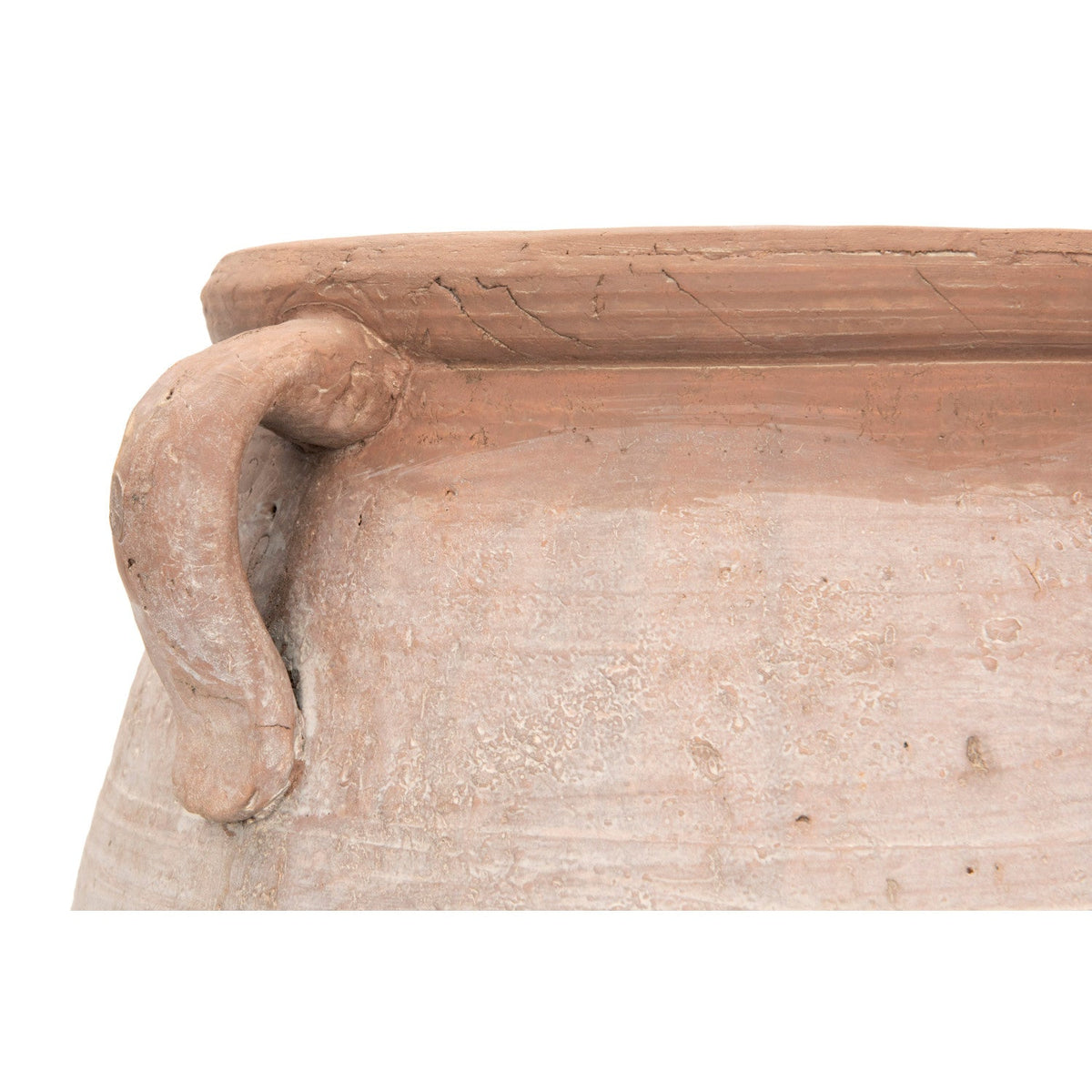 Design Shop Terracotta Urn with Whitewash Finish