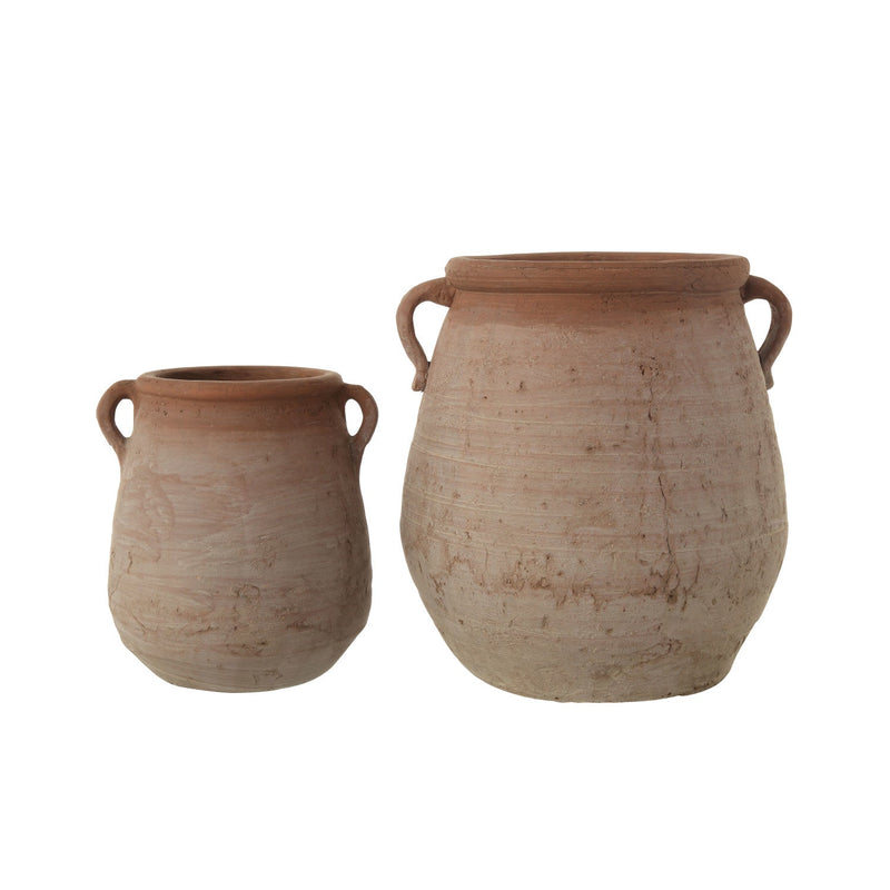 Design Shop Terracotta Urn with Whitewash Finish