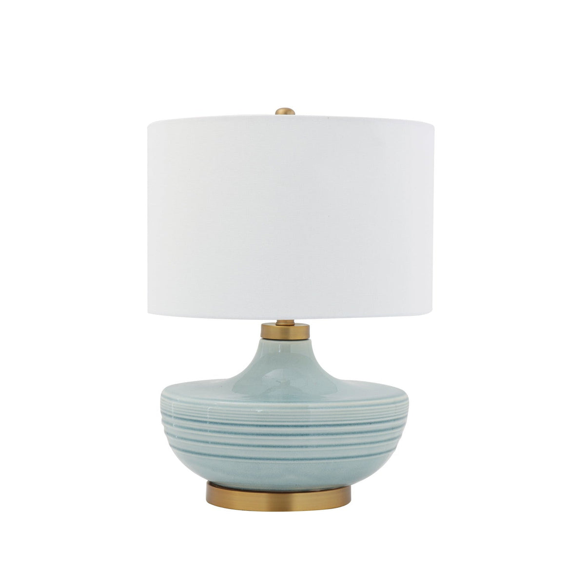 Design Shop Ceramic Table Lamp with Linen Shade