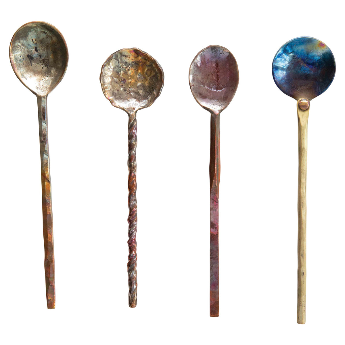 Design Shop Hand-Forged Copper Spoons, Set of 4