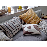 Design Shop 22" Cotton Woven Pillow with Stripes & Tassels