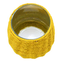 Design Shop Hand-Woven Jute and Glass Votive Holder