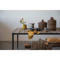 Design Shop Hand-Woven Jute and Glass Votive Holder