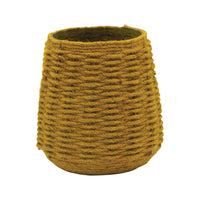 Design Shop Hand-Woven Jute and Glass Votive Holder