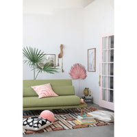 Design Shop Dried Palm Leaf, Raspberry Color (Each One Will Vary)