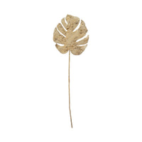 Design Shop Faux Philodendron Split Leaf, Plaster Finish