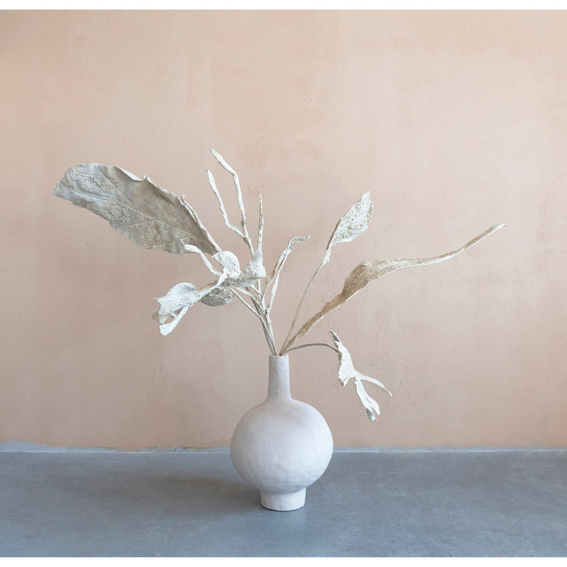Design Shop Faux Philodendron Split Leaf, Plaster Finish