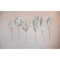 Design Shop Faux Philodendron Split Leaf, Plaster Finish
