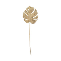 Design Shop Faux Philodendron Split Leaf, Plaster Finish