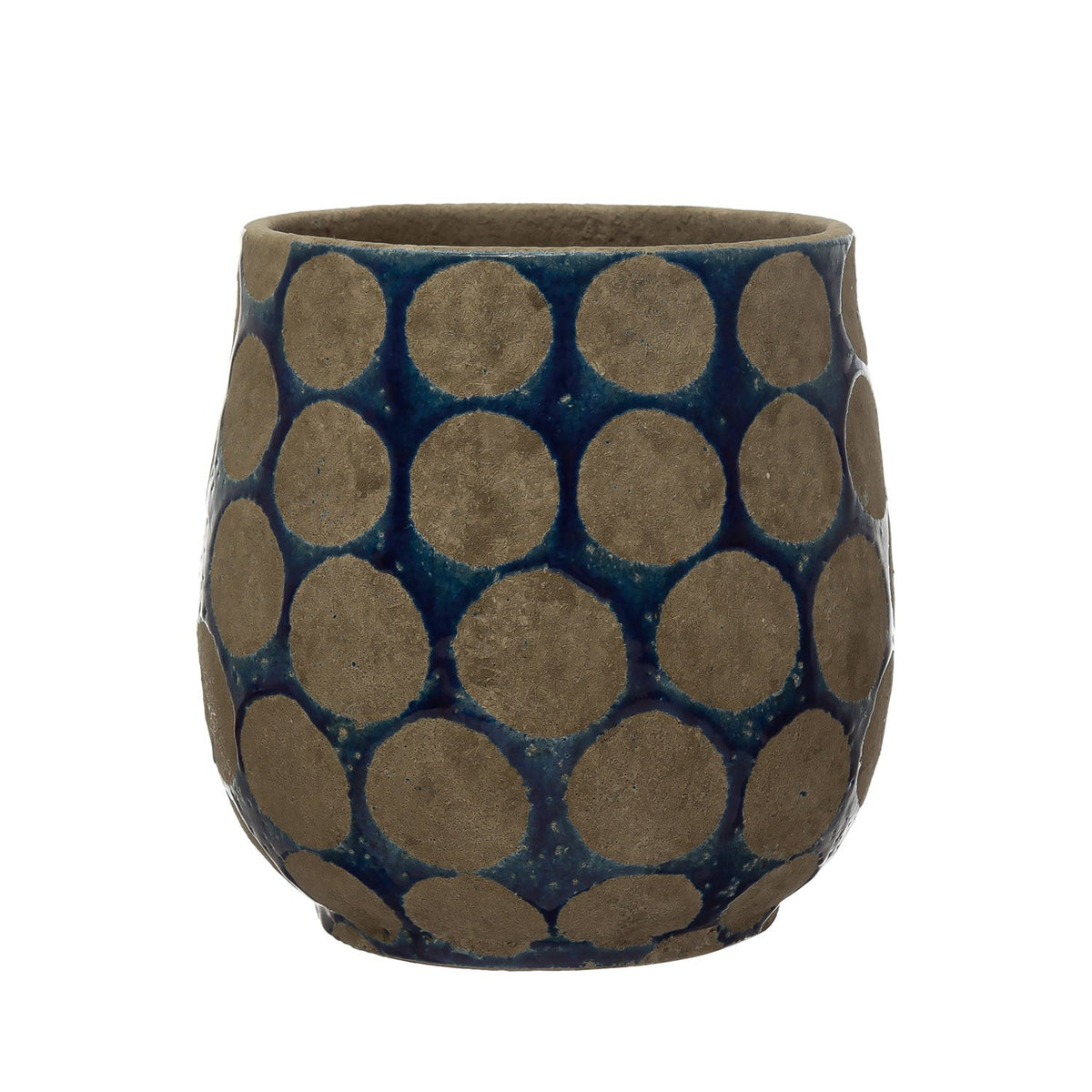 Design Shop Terra-cotta Planter with Wax Relief Dots