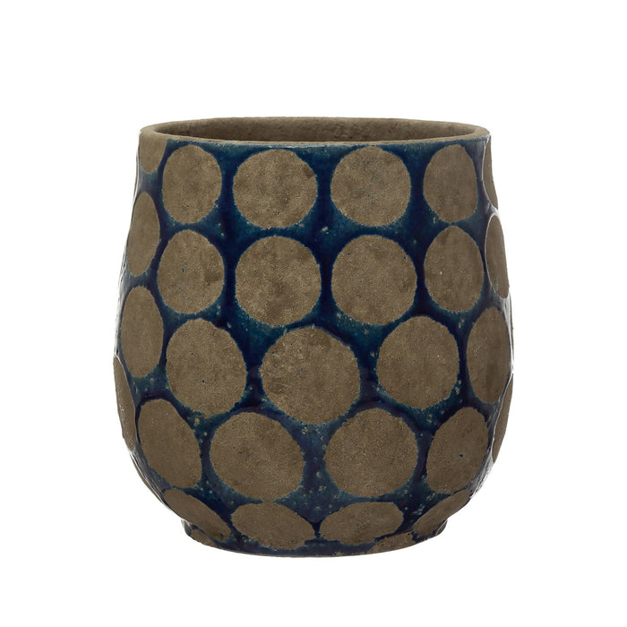 Design Shop Terra-cotta Planter with Wax Relief Dots
