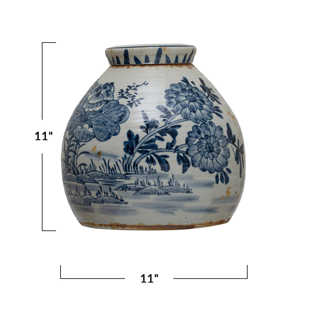 Design Shop Decorative Stoneware Ginger Jar