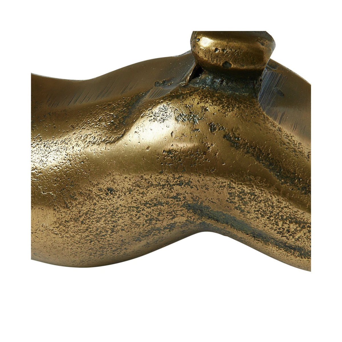 Design Shop Cast Aluminum Rabbit, Antique Brass Finish