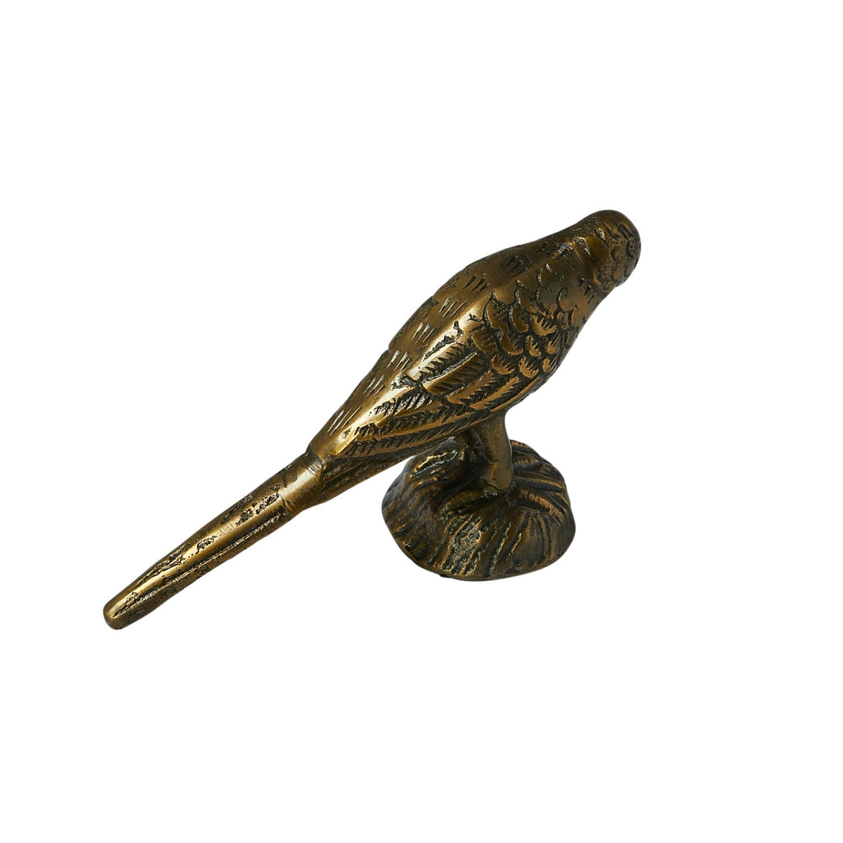 Design Shop Cast Aluminum Bird, Antique Gold Finish