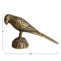 Design Shop Cast Aluminum Bird, Antique Gold Finish