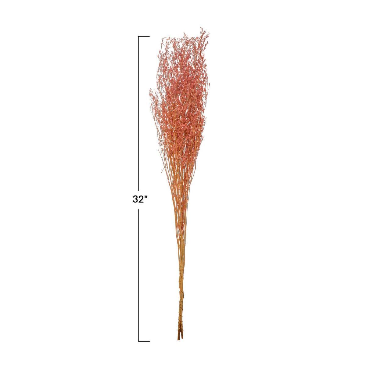 Design Shop Dried Natural Love Grass Bunch, Pink