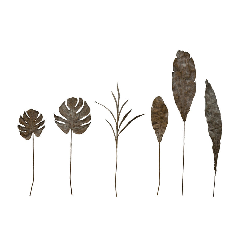 Design Shop Faux Leaf, Plaster Finish, Dark Olive