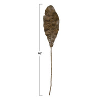 Design Shop Faux Leaf, Plaster Finish, Dark Olive