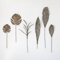 Design Shop Faux Leaf, Plaster Finish, Dark Olive