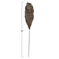 Design Shop Faux Leaf, Plaster Finish, Dark Olive