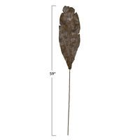 Design Shop Faux Leaf, Plaster Finish, Dark Olive