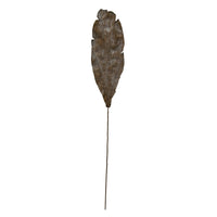 Design Shop Faux Leaf, Plaster Finish, Dark Olive