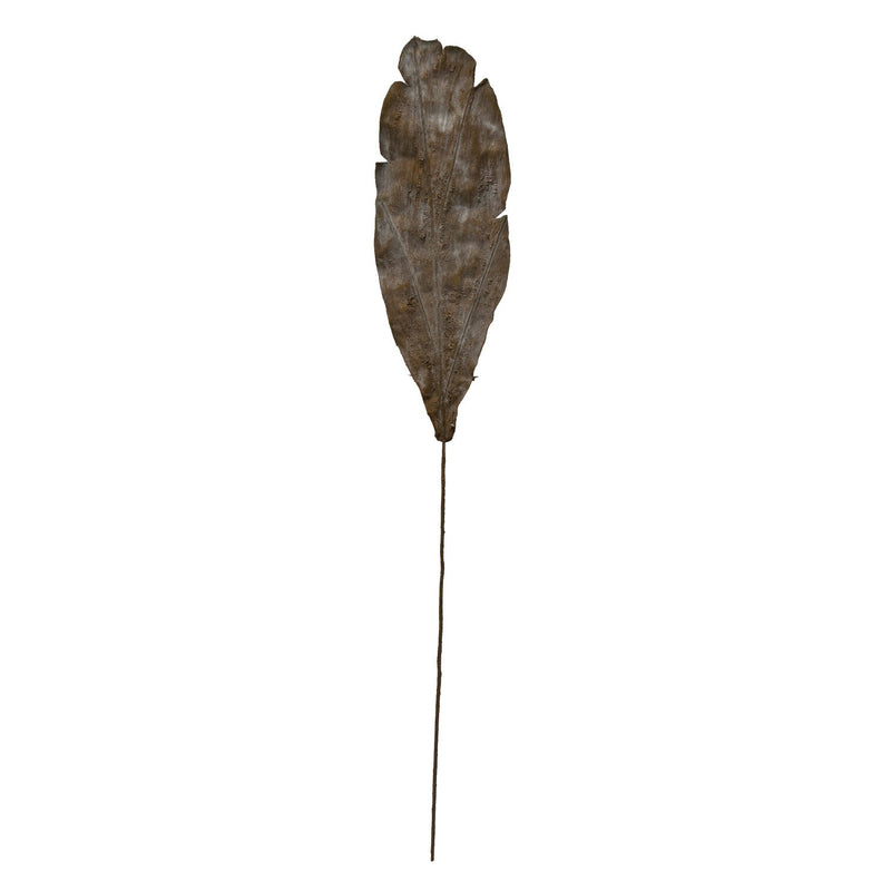 Design Shop Faux Leaf, Plaster Finish, Dark Olive
