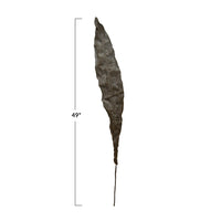 Design Shop Faux Leaf, Plaster Finish, Dark Olive