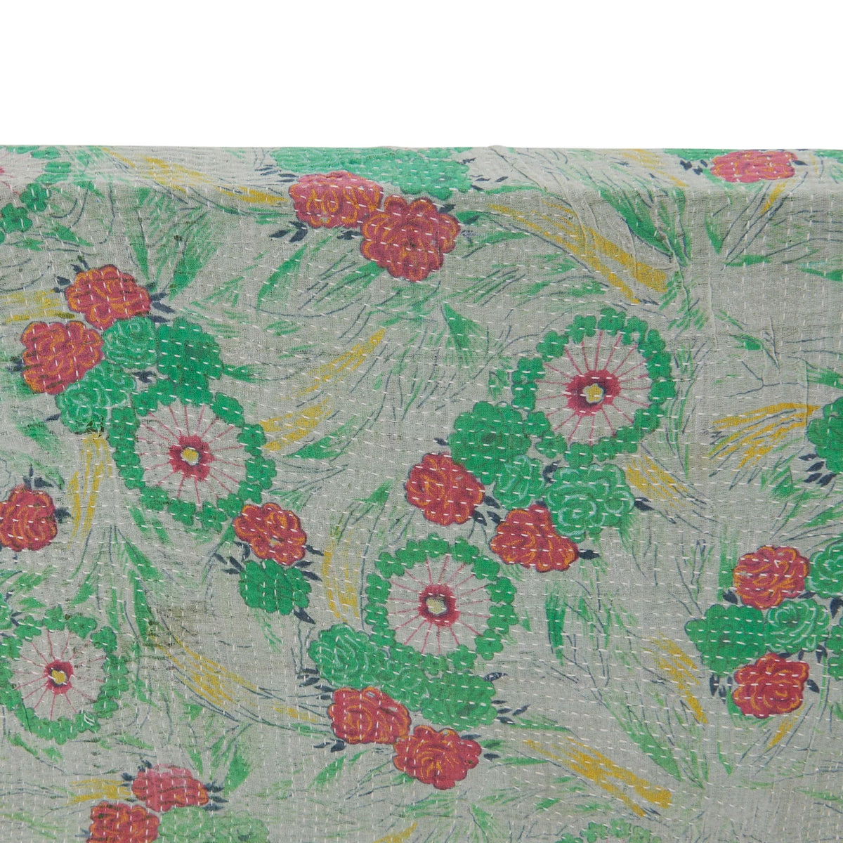 Design Shop Found Bengali Rali Quilt Wall Decor w/ Metal Hook