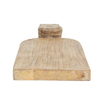 Design Shop Hand-Carved Mango Wood Cheese/Cutting Board w/ Face Handle