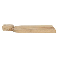 Design Shop Hand-Carved Mango Wood Cheese/Cutting Board w/ Face Handle