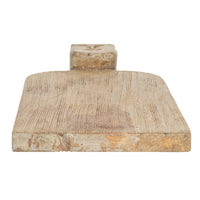 Design Shop Hand-Carved Mango Wood Cheese/Cutting Board w/ Face Handle