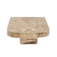 Design Shop Hand-Carved Mango Wood Cheese/Cutting Board w/ Face Handle